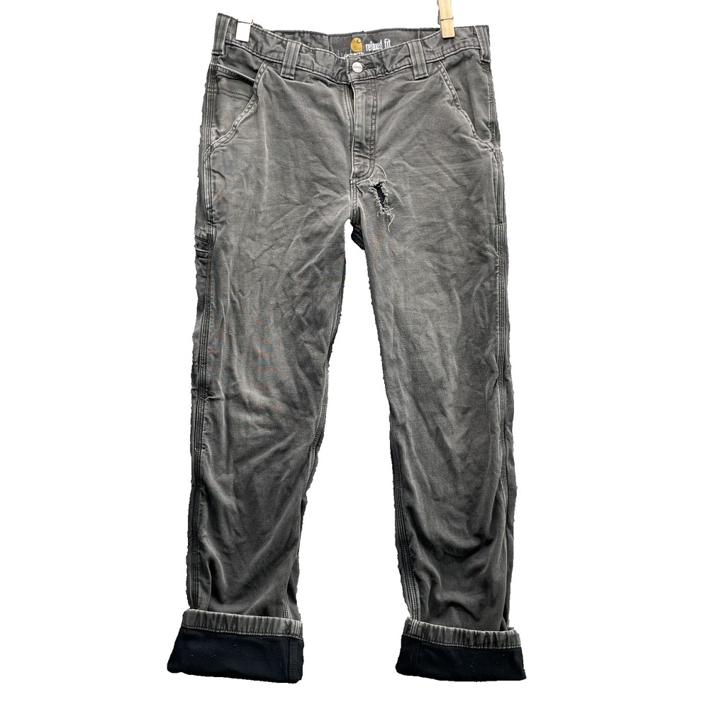 Carhartt Carpenter Pants Men's 32x30* Fleece Lined Baggy Outdoor Workwear Skater
